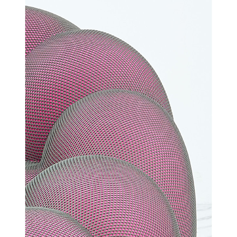 Osirys Upholstered Club Chair, Purple Polyester Blend