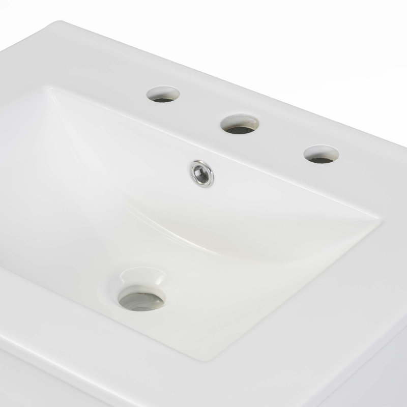 24"Bathroom Vanity Combo With Ceramic Sink