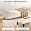 Velvet Upholstered Storage Bench-608323966