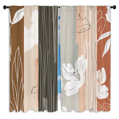 Paire de rideaux obscurcissant en polyester Javair