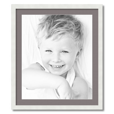Wood Matte Picture Frame with Mat