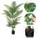 Adcock Artificial Palm Tree in Pot Faux Green Areca Palm Plant, Fake Tree for Home Decor
