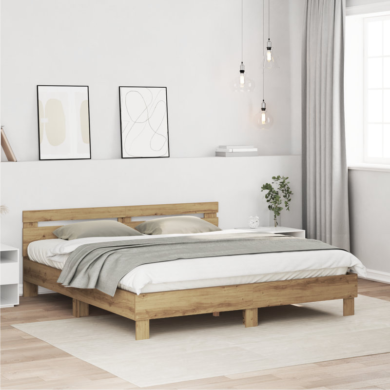 Bed, Artisan Oak
