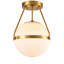 Plafonnier semi-encastré 1 lumière Brawner-1043667404