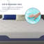 Matelas en mousse viscoélastique gélifiée mi-ferme 10 po Alwyn Home Honeycutt-1038740675