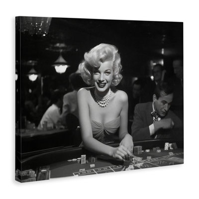Iconic Marilyn Portrait Canvas Wall Art by Lazar Studio
