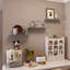 Tablettes flottantes pour salle de bain