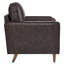 Fauteuil en cuir fleur Valor