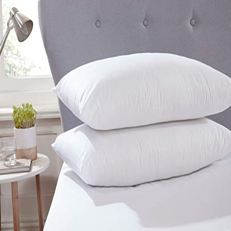 Night Comfort's Exclusive Bounce Back Microfibre Cover Pillow Filled with Hollowfibre (Set of 2)