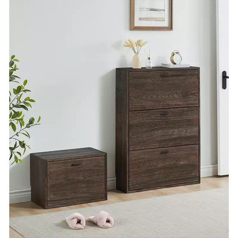 Solid Wood Flip - Down Shoe Storage Bench