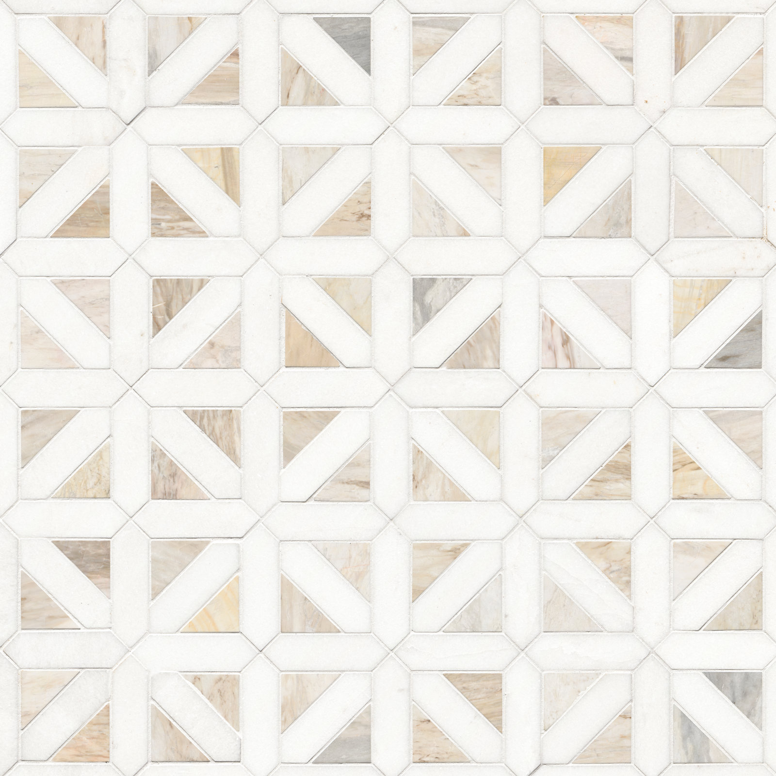 Auralie 12" x 12" Marble Mosaic Tile