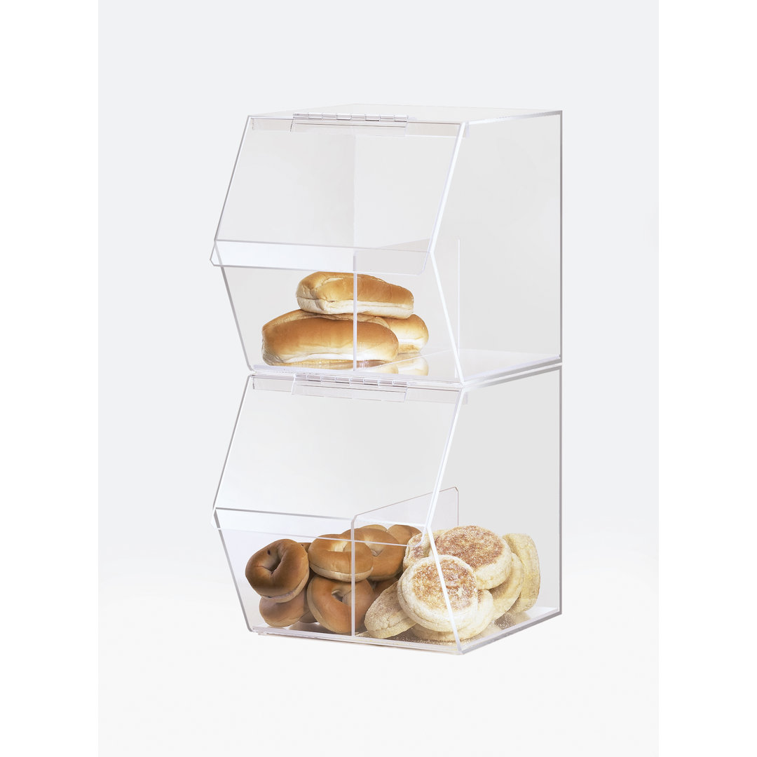 Classic Stackable Acrylic Food Bin with Divider Cal-Mil