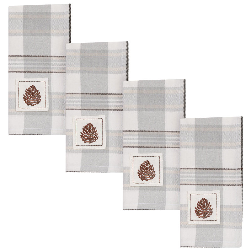  Ensemble de 4 serviettes de table Ponderosa