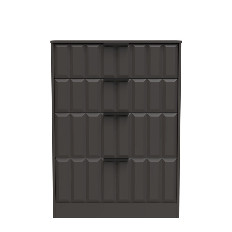 Rudolfine 4 Drawer Deep Chest, Graphite