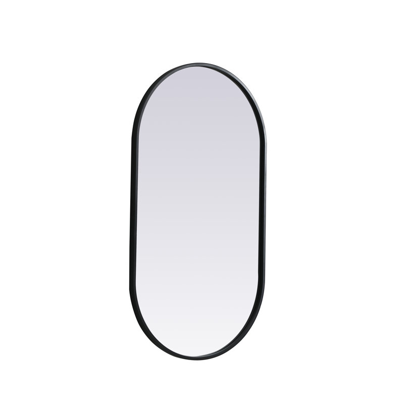 Miroir mural Sabine, Noir, 36 po x 20 po