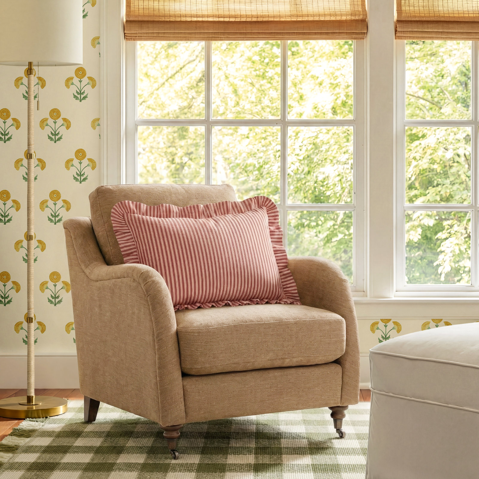Lynne Chair, Ochre Polyester Blend