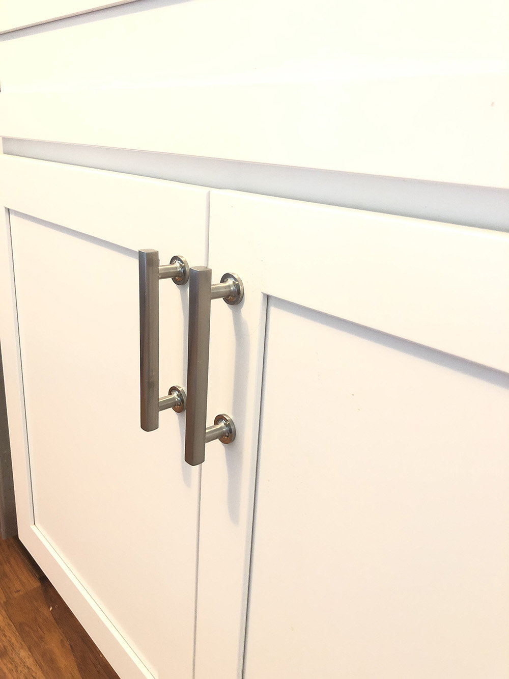 Freestone Trinity Bar Cabinet Pull, Satin Nickel, 3.5"
