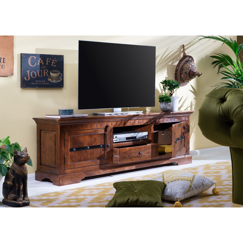 Oxford Unfinished TV Stand for TVs up to 78", Nougat