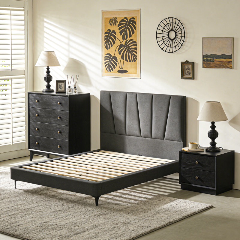 Lit tapissier Modern, Très grand lit