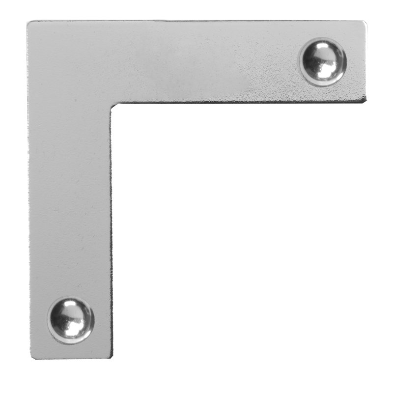 Dritz Home Smooth Campaign Hardware Corners, Small, 3 Pack, Nickel