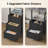 Computer Desk with Monitor Stand & Charging Station, Gaming Desk with LED Lights & Drawers-2116004837-2117043243