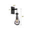 Two Black Modern Raindrop Glass Wall Lamps-1314174981-1314174983