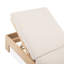 Chaise longue d'extérieur en eucalyptus Blakely