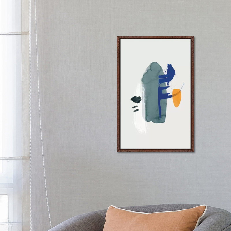 Beginning by Leemo - Print on Canvas, 66.04 cm H x 45.72 cm W, Classic Brown Wood Framed