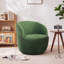 Fauteuil d'appoint pivotant 27,5 po en chenille moderne avec dossier ergonomique-2146534177