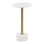Rachael Marble End Table, White