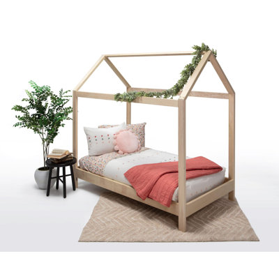 Khwaja Ozarks Solid Wood Kids House Bed