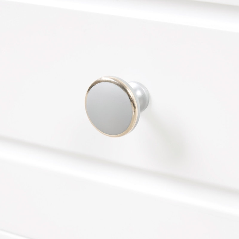 Meuble-lavabo de 20 po avec lavabo, armoire de salle de bain avec porte en verre à fermeture douce, tiroir, Blanc