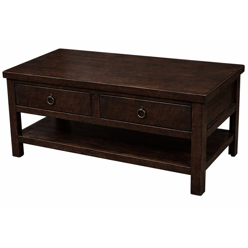 Bloomingdale Solid Wood Coffee Table, Caribbean Rum