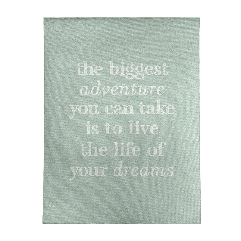 Tapis en chenille de polyester Quotes, Rectangle 9 pi x 12 pi