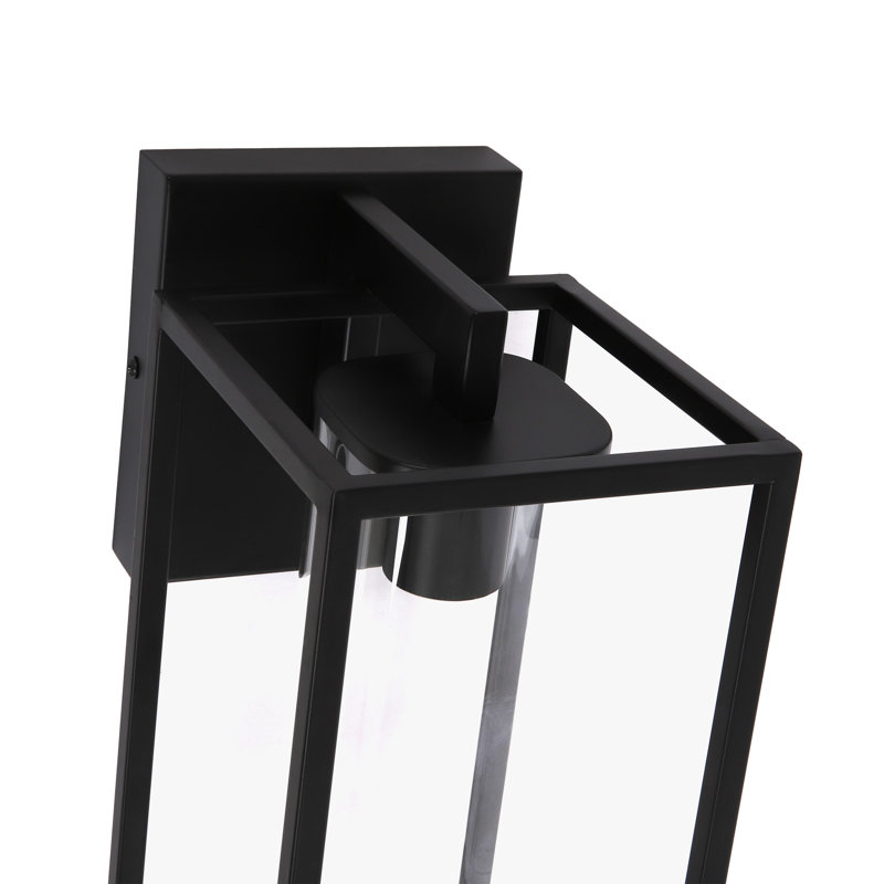 Lanterne murale d'extérieur Tiernan, H 12,15 po x l 5,75 po x P 8,05 po, Black