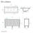 Classe 60" Freestanding Bathroom Vanity in Golden Oak with Black Double Basin Sink Top