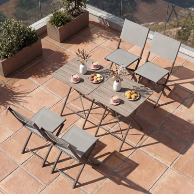 Alamo 6 Pieces Aluminum Folding Dining Set