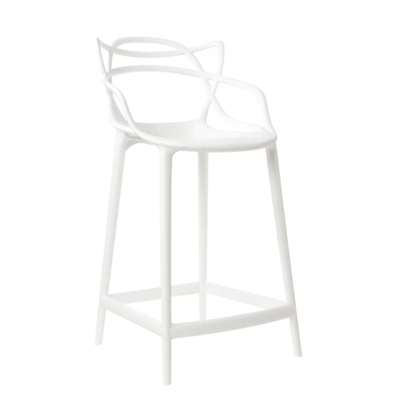 Upholstered Counter Stool, Counter Stool (26" Seat Height), White