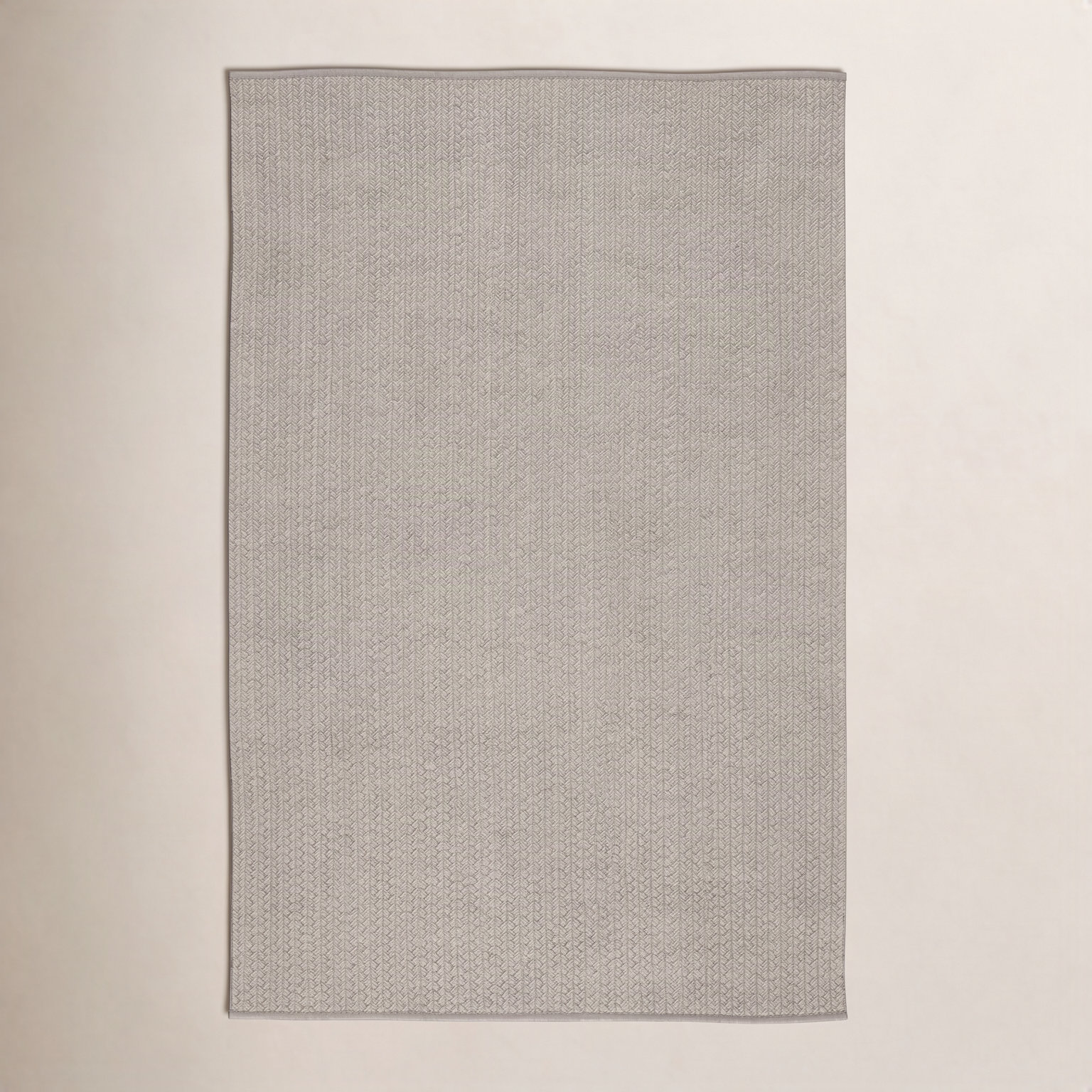 Cullen Light Gray Flatweave Outdoor Rug, Rectangle 10' x 14'