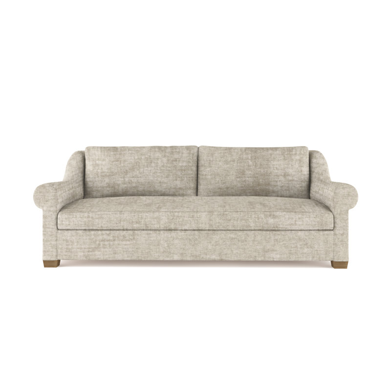 Canapé Thompson, H 32 po x l 84 po x P 41 po, Velours écrasé huître, Patiné