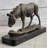 Donkey Mule Bronze Statue Sculpture Handmade Art Figure by Barye on Marble Base