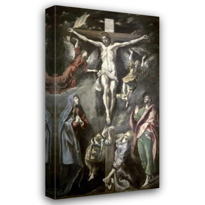 Art sur toile tendue Red Barrel Studio® El Greco, titré: Crucifixion