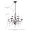 Lustre en cristal champêtre à 9 lumières Beaufort 28 po-1228443263