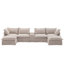 Canapé modulaire en U avec repose-pieds mobile-1331208669