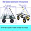 Chariot de jardin en métal-128559145