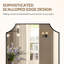 Miroir de salle de bain Tariro Cadre en acier inoxydable-1442385024-1420505622