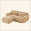 Canapé en forme de L sans os, tissu moelleux moelleux et moelleux, avec éponge haute densité 32D, sans assemblage requis, conception ergonomique inférieure antidérapante, avec coussins décoratifs, convient aux chambres à coucher-121227226