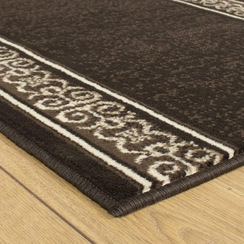 Bankhead Tufted Brown Hallway Runner Rug, Runner 210cm x 60cm