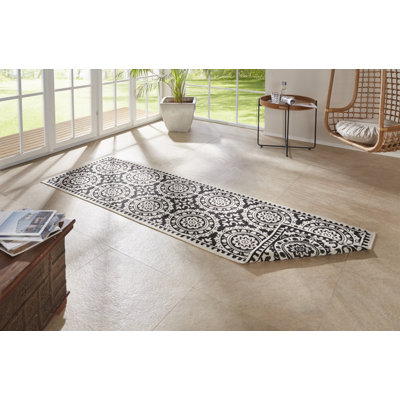 Jardin Flatweave Black Rug