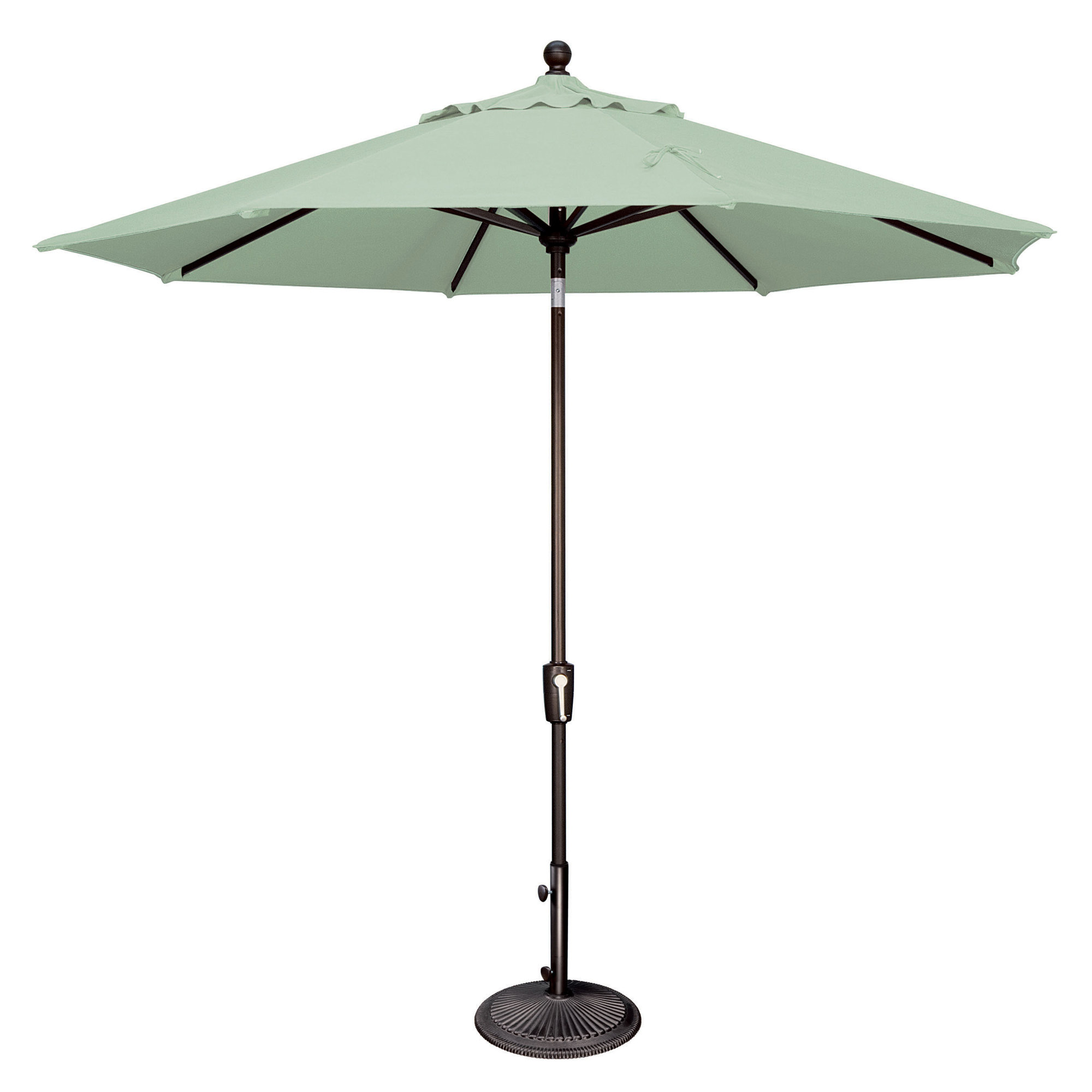Canela 108'' Market Sunbrella® Umbrella, Spa, Canvas Black